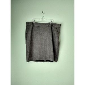 Old Navy Womens Wool Blend Pencil Skirt Size 22 Grey Preppy Academia Low Rise